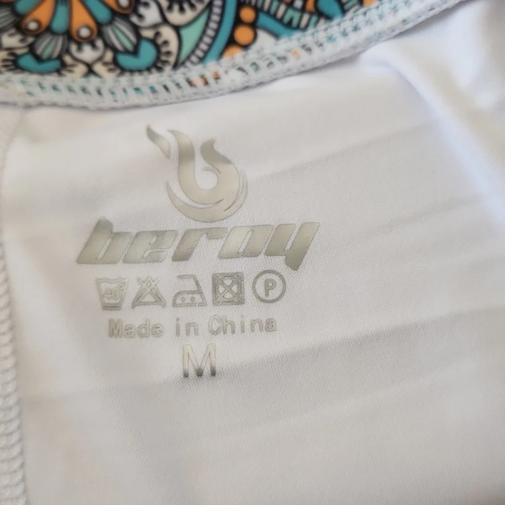 Beroy Blue and Brown A-Line Swim Skirt